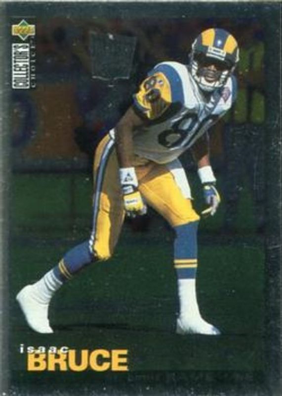 Isaac Bruce 1995 Upper Deck Collector's Choice #301 Platinum Player's Club RAW