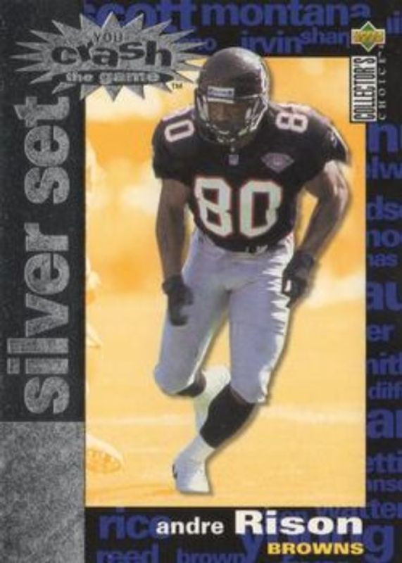 Andre Rison 1995 Upper Deck Collector's Choice #C25 You Crash the Game Silver Set Exchange RAW