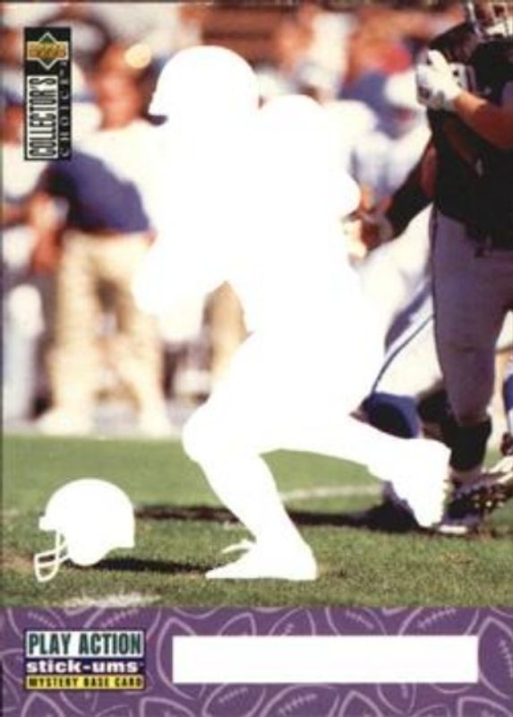 Marshall Faulk 1996 Upper Deck Collector's Choice Update #SMB28 Play Action Stick Ums Mystery Bases RAW