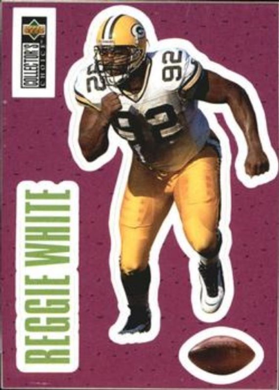 Reggie White 1996 Upper Deck Collector's Choice #S22 Play Action Stick Ums RAW