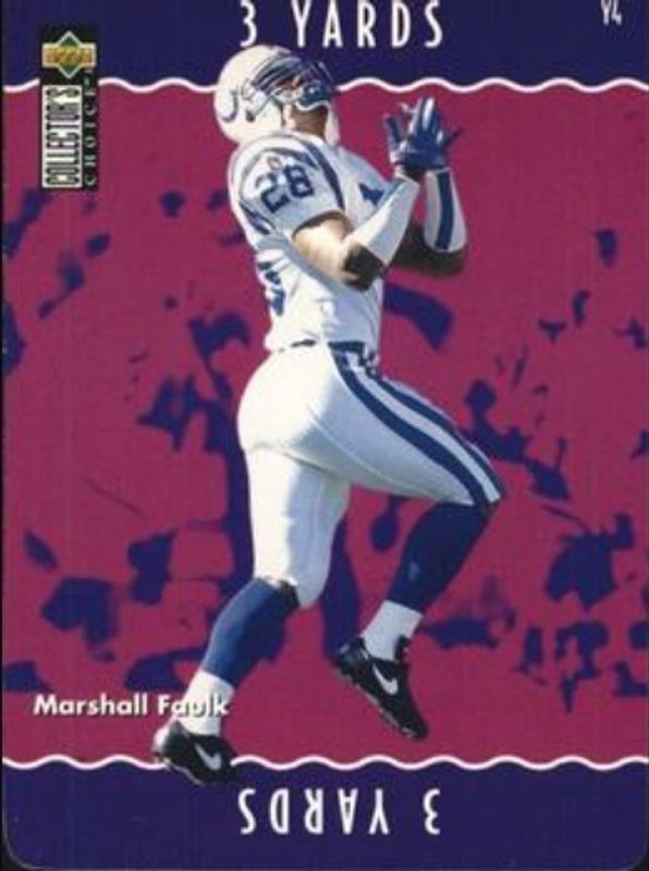 Marshall Faulk 1996 Upper Deck Collector's Choice Update #Y4 You Make The Play RAW