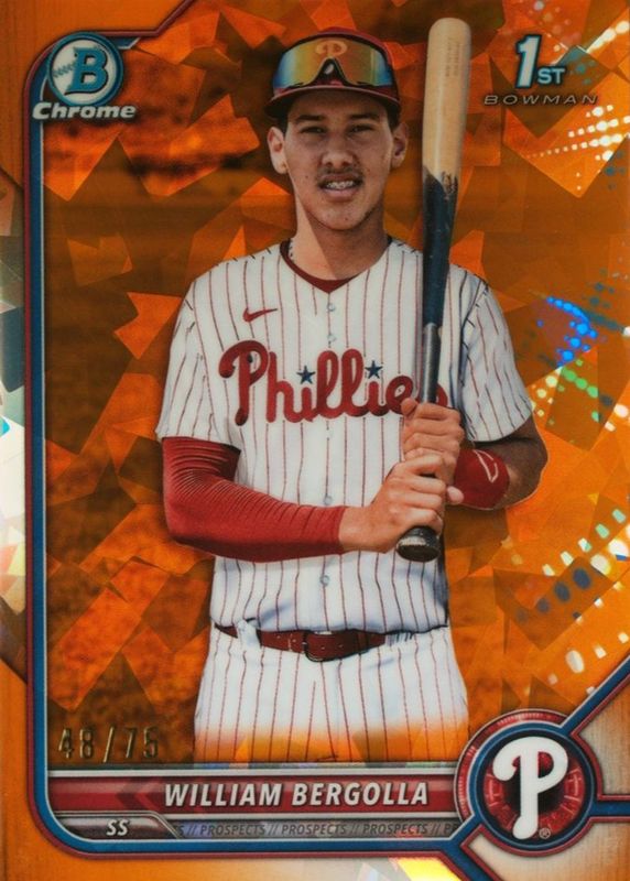 2022 Bowman Chrome Sapphire Edition #BCP-159 Prospects - Orange /75 (1st)