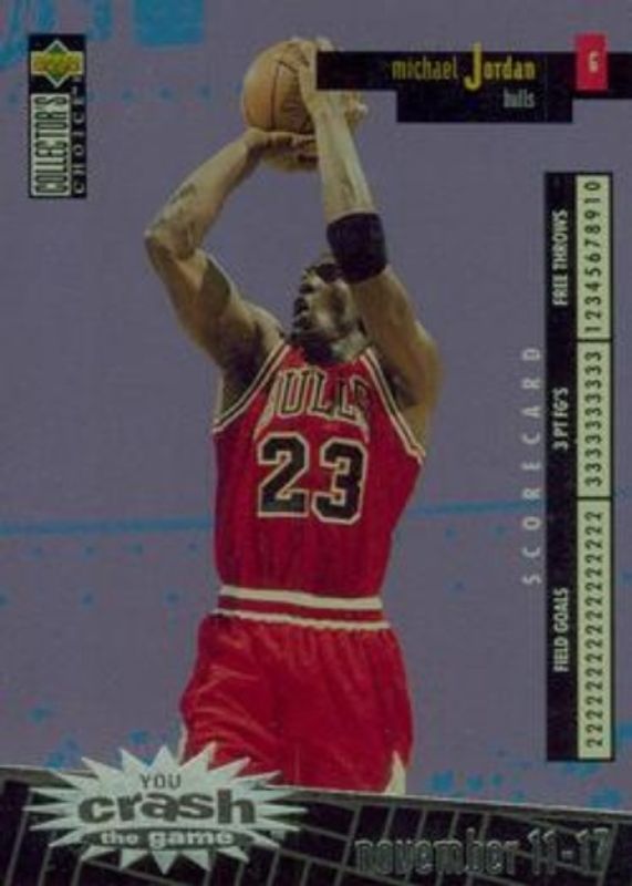 Michael Jordan 1996 Upper Deck Collector's Choice Italian #C30a You Crash the Game Scoring RAW