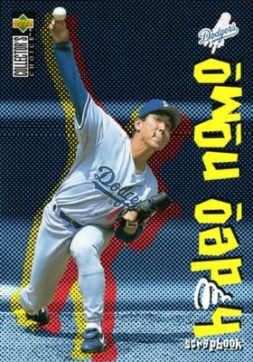1996 Upper Deck Collector's Choice #5 Hideo Nomo Scrapbook 5x7