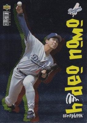 1996 Upper Deck Collector's Choice #5 Hideo Nomo Scrapbook