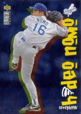 1996 Upper Deck Collector's Choice #3 Hideo Nomo Scrapbook