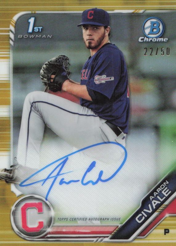 2019 Bowman #CPA-AC Chrome Prospect Auto - Gold Refractor /50 (1st)