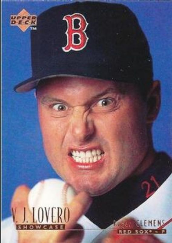 Roger Clemens 1996 Upper Deck #VJ13 V.J. Lovero Collection RAW