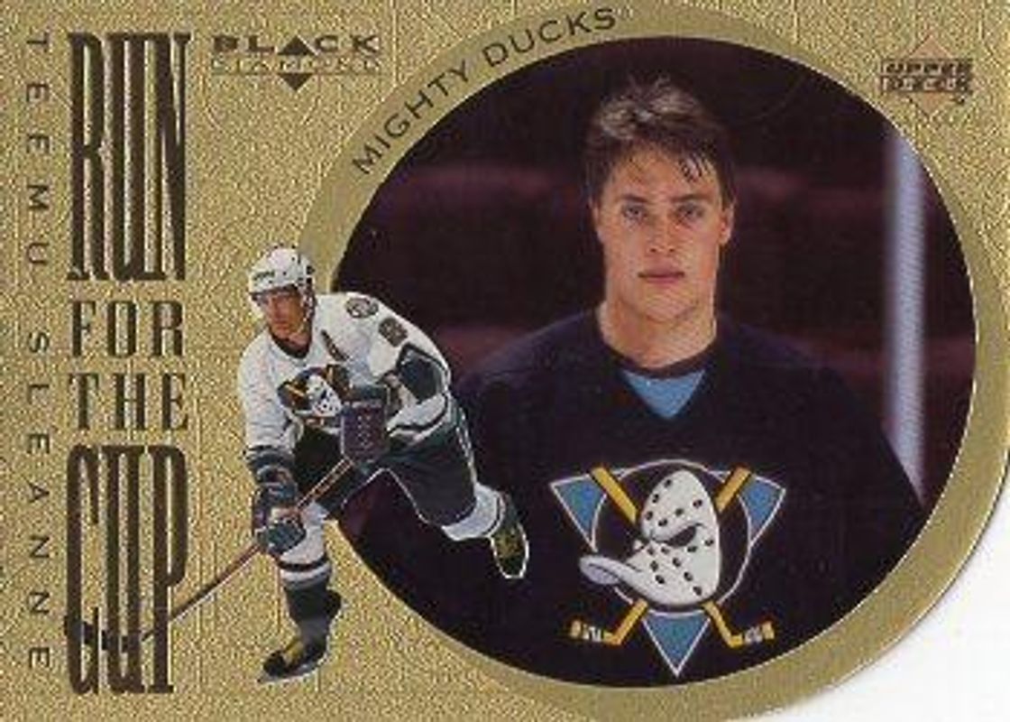 Teemu Selanne 1996 UD Black Diamond #RC18 Run for the Cup /100 RAW