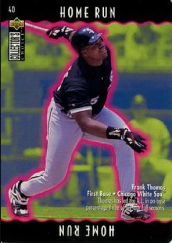 Frank Thomas 1996 Upper Deck Collector's Choice #40a You Make The Play RAW