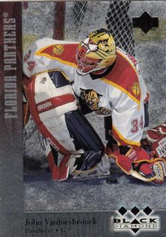John Vanbiesbrouck 1996 UD Black Diamond #165 Base RAW