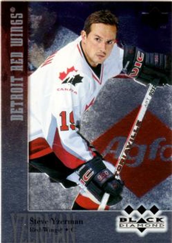 Steve Yzerman 1996 UD Black Diamond #162 Base RAW