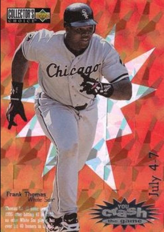 Frank Thomas 1996 Upper Deck Collector's Choice #CG10b You Crash the Game RAW