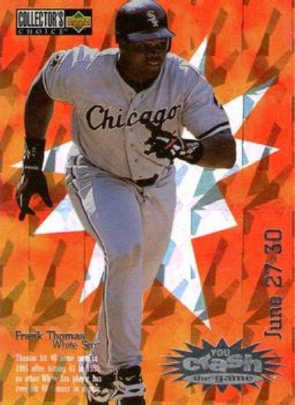 Frank Thomas 1996 Upper Deck Collector's Choice #CG10a You Crash the Game RAW