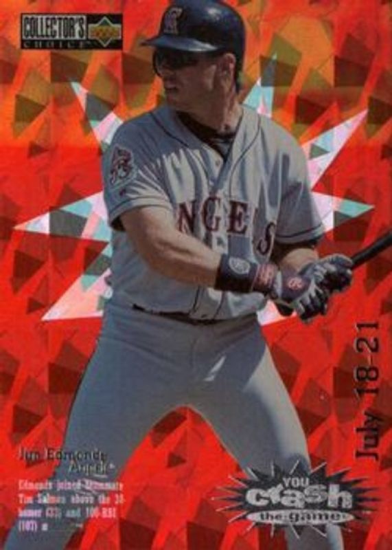 Jim Edmonds 1996 Upper Deck Collector's Choice #CG7a You Crash the Game RAW