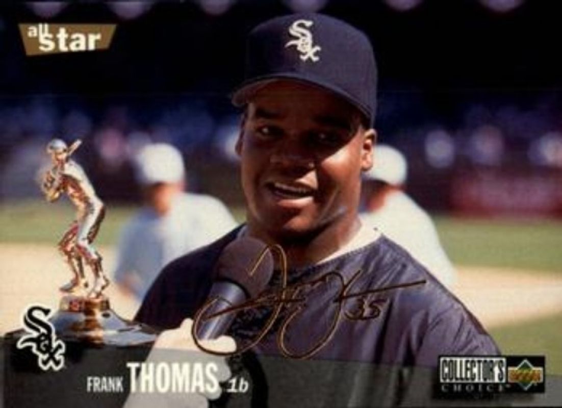 Frank Thomas 1996 Upper Deck Collector's Choice #90 Gold Signatures RAW