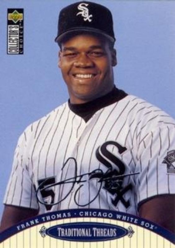 Frank Thomas 1996 Upper Deck Collector's Choice #105 Silver Signatures RAW