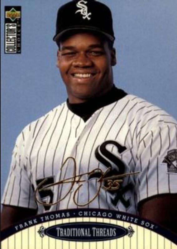 Frank Thomas 1996 Upper Deck Collector's Choice #105 Gold Signatures RAW