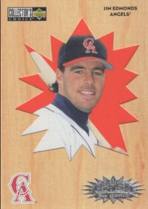 Jim Edmonds 1996 Upper Deck Collector's Choice #CR7 You Crash the Game Exchange RAW