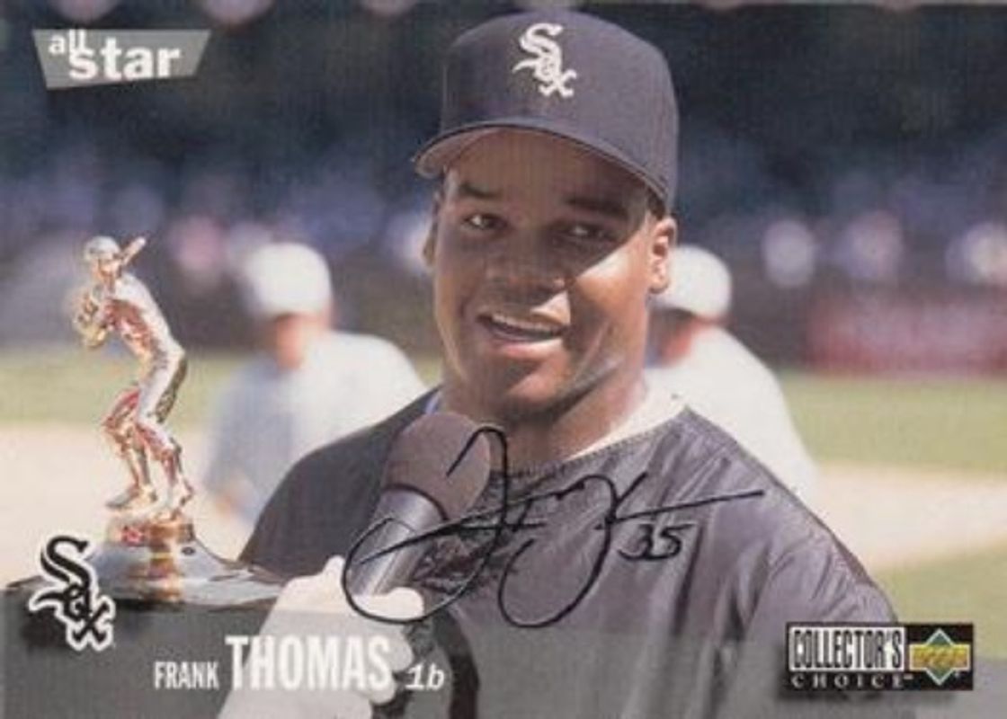 Frank Thomas 1996 Upper Deck Collector's Choice #90 Silver Signatures RAW