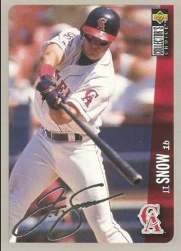 JT Snow 1996 Upper Deck Collector's Choice #489 Silver Signatures RAW