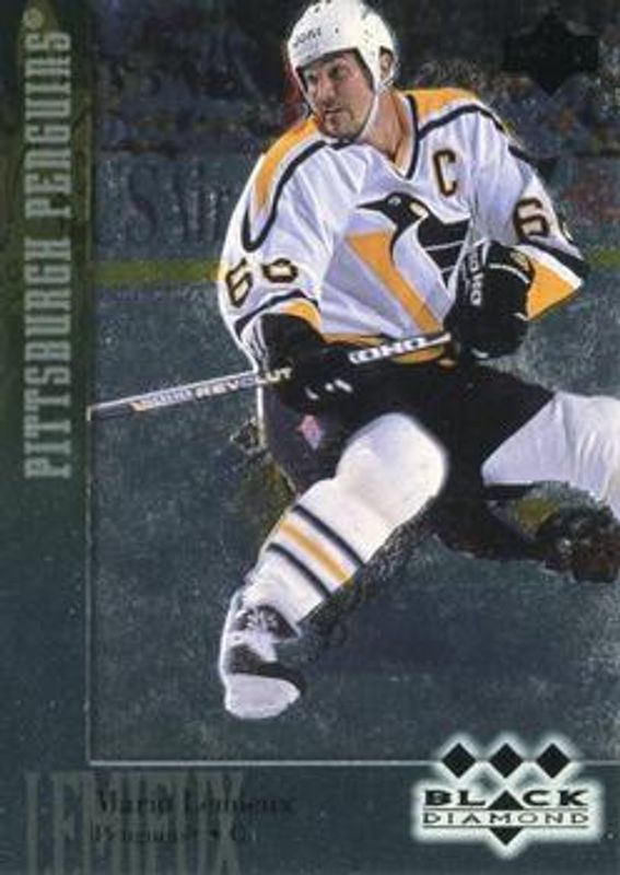 Mario Lemieux 1996 UD Black Diamond #166 Base RAW