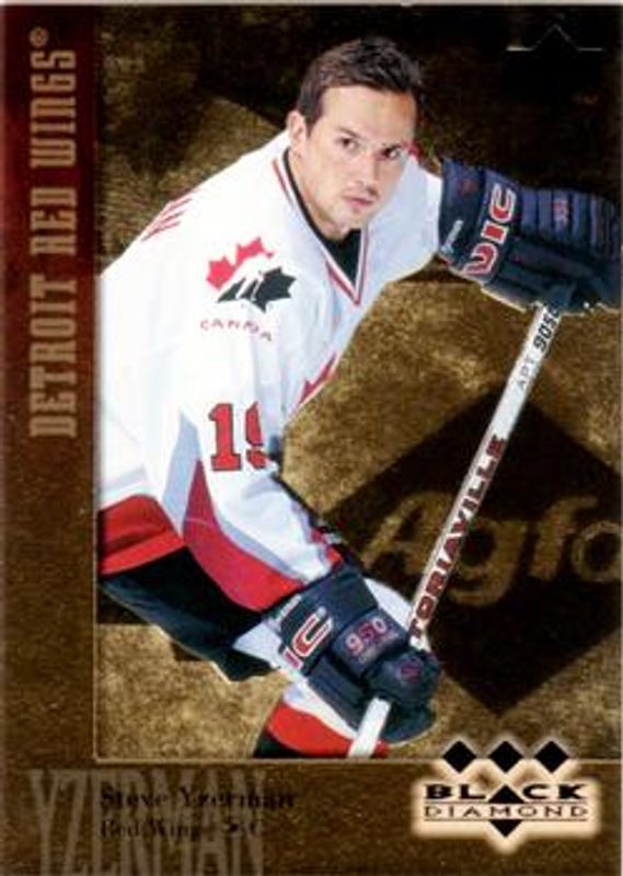 Steve Yzerman 1996 UD Black Diamond #162 Gold RAW