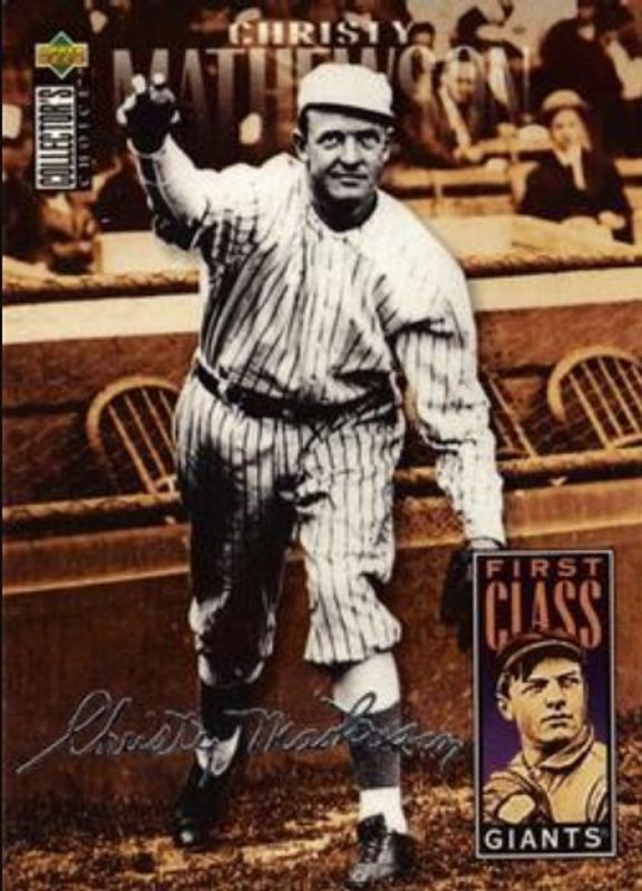 Christy Mathewson 1996 Upper Deck Collector's Choice #503 Silver Signatures RAW