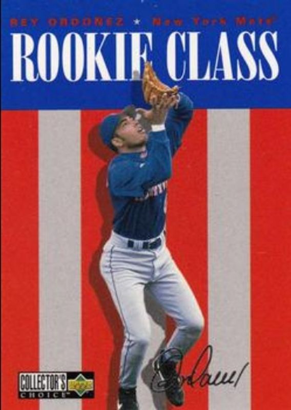 Rey Ordonez 1996 Upper Deck Collector's Choice #429 Silver Signatures Rookie RAW