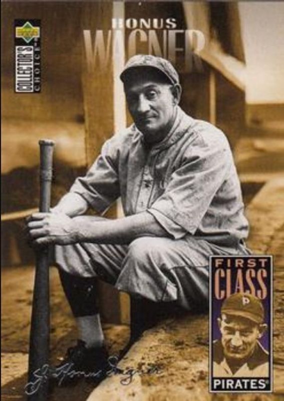 Honus Wagner 1996 Upper Deck Collector's Choice #504 Silver Signatures RAW