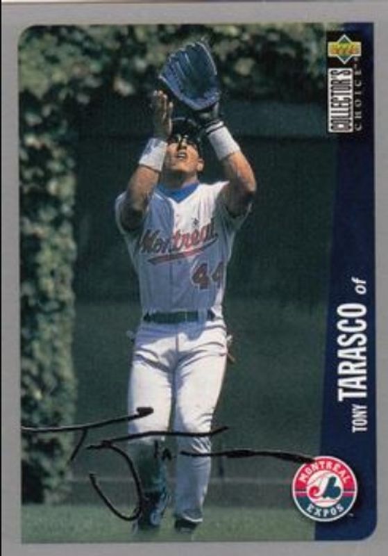 Tony Tarasco 1996 Upper Deck Collector's Choice #617 Silver Signatures RAW