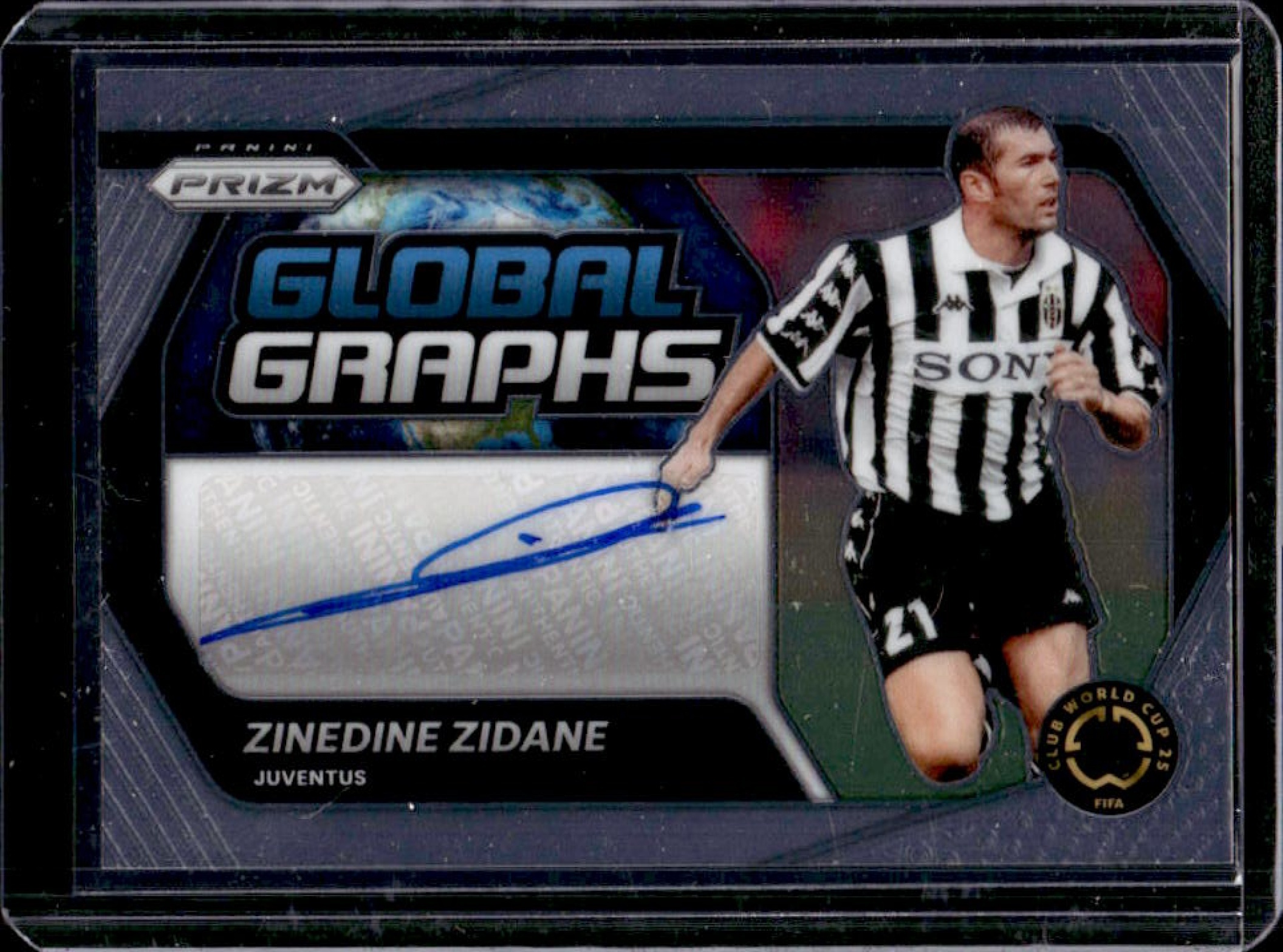 Zinedine Zidane 2025 Prizm Club World Cup #GG-ZZ Global Graphs