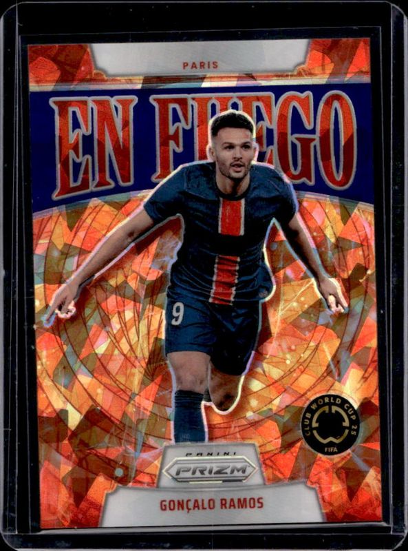 2025 Prizm Club World Cup #4 En Fuego - Blue Ice /99