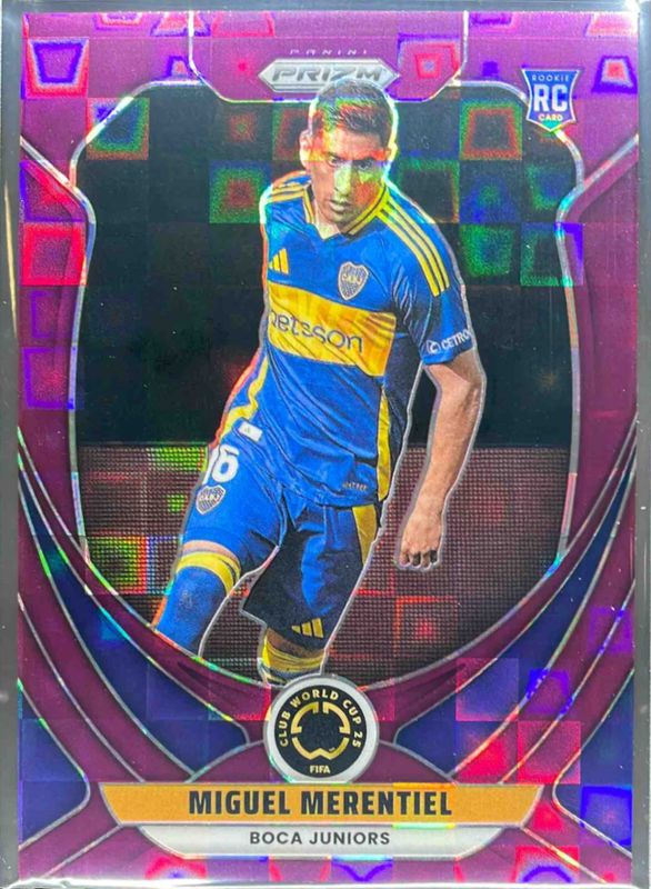 Miguel Merentiel 2025 Prizm World Cup #41 Purple Pandora /49 RAW