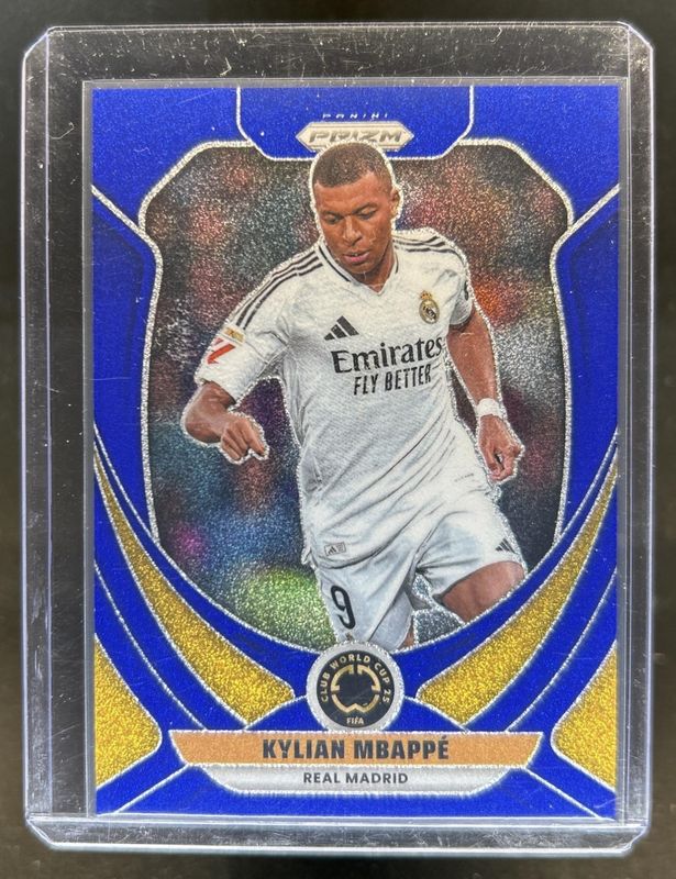 Kylian Mbappe 2025 Prizm Club World Cup #164 Blue Glitter /149