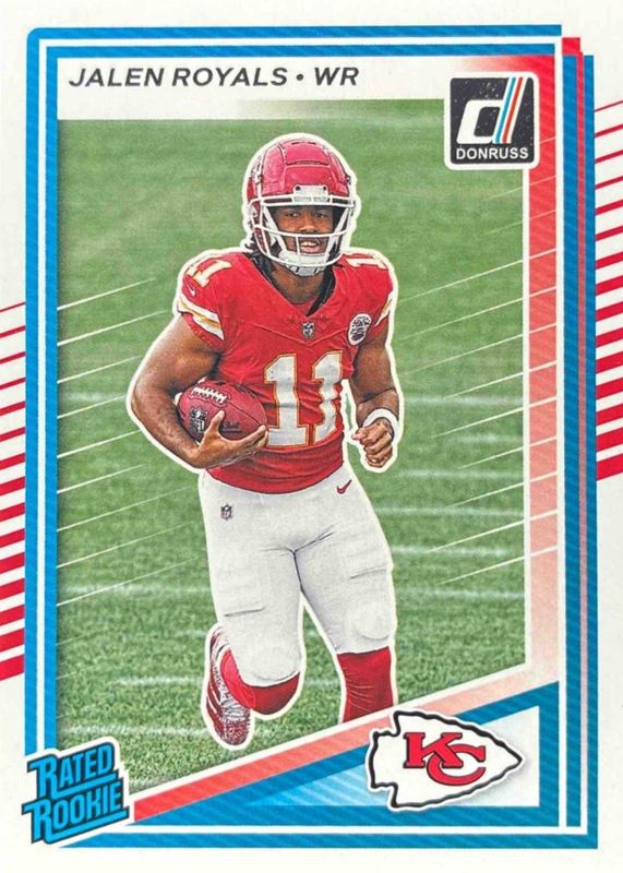 Jalen Royals 2025 Donruss #321 Base Rookie RAW