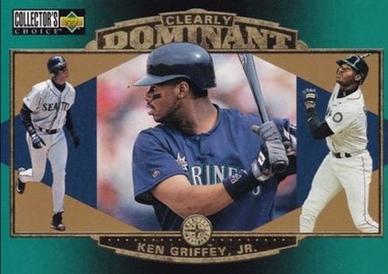 1997 Upper Deck Collector's Choice #CD4 Ken Griffey Jr. Clearly Dominant 5x7