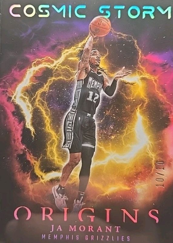 Ja Morant 2023 Origins #7 Cosmic Storm - Gold /10 RAW