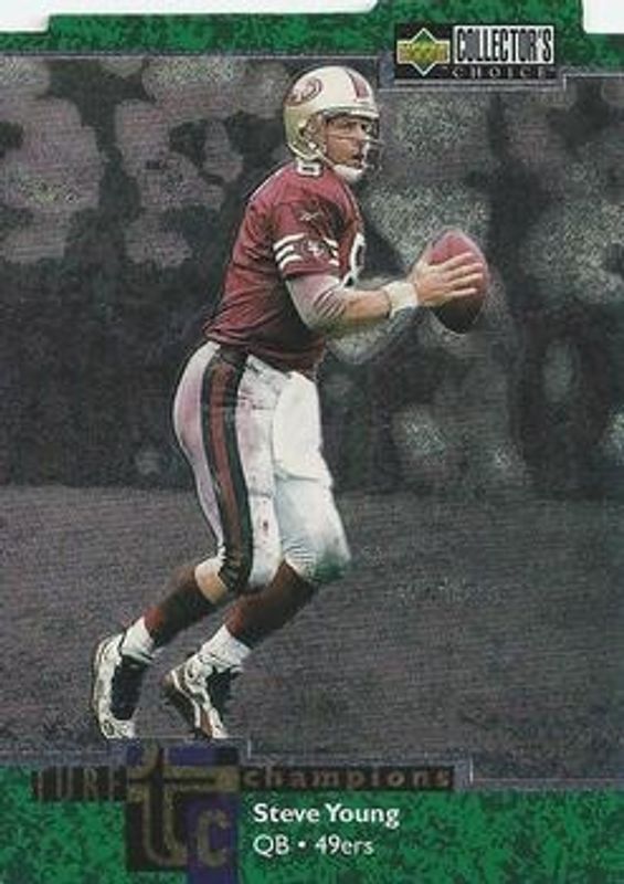 Steve Young 1997 Upper Deck Collector's Choice #TC88 Turf Champions RAW
