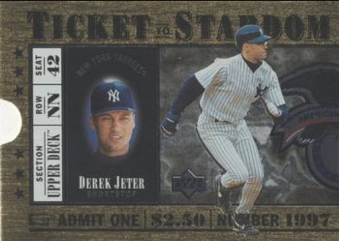 Derek Jeter 1997 Upper Deck #TS5 Ticket to Stardom RAW