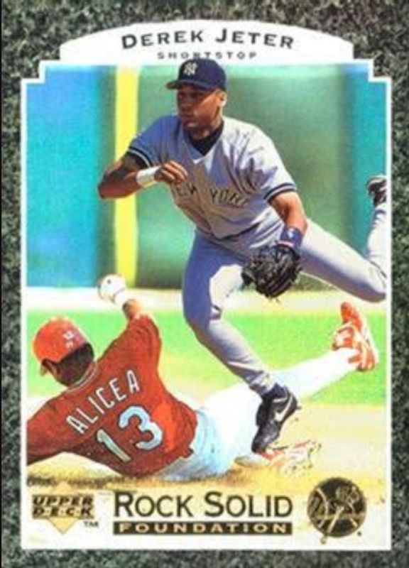 Derek Jeter 1997 Upper Deck #RS3 Rock Solid Foundation RAW