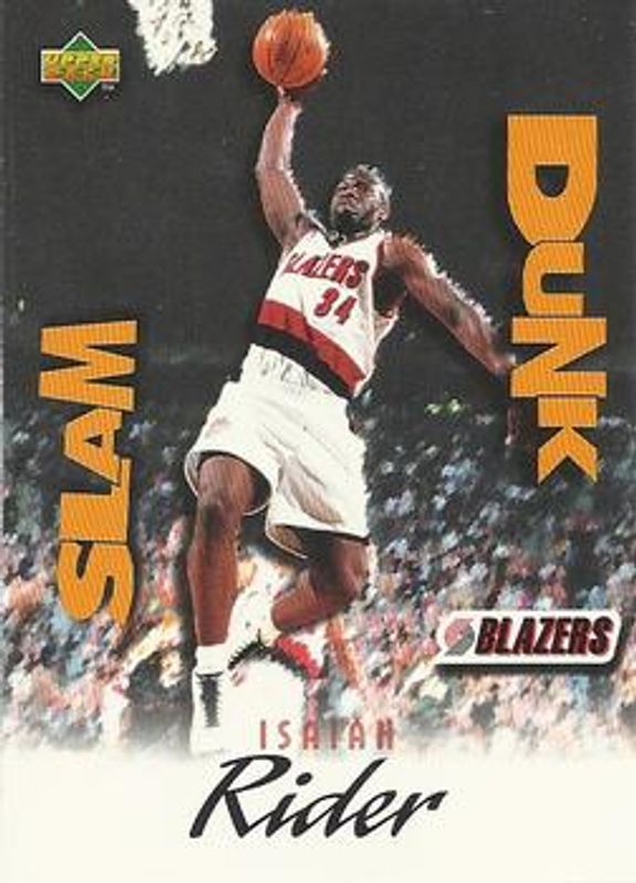 Isaiah Rider 1997 Upper Deck Nestle Slam Dunk #SD32 Base RAW