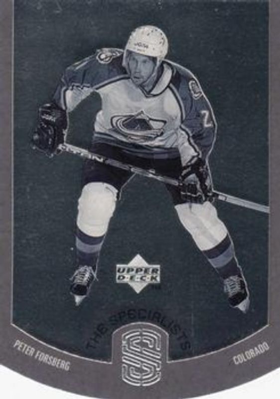 Peter Forsberg 1997 Upper Deck #S21 The Specialists RAW