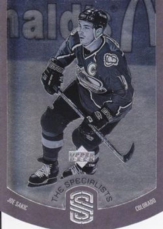 Joe Sakic 1997 Upper Deck #S4 The Specialists RAW