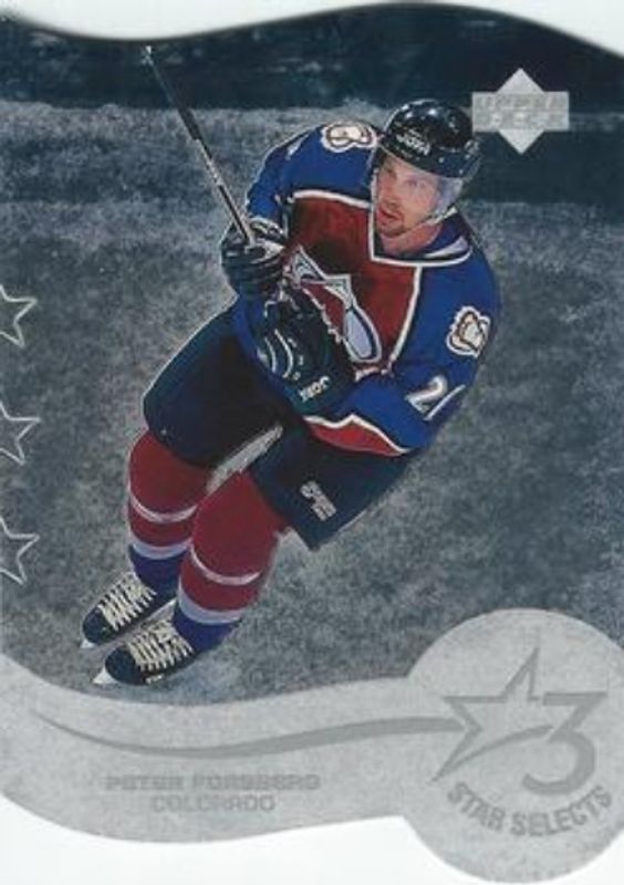 Peter Forsberg 1997 Upper Deck #T1C Three Star Selects RAW