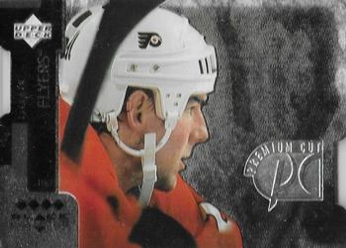 John LeClair 1997 UD Black Diamond #PC6 Premium Cut Quadruple Diamond Horizontal RAW