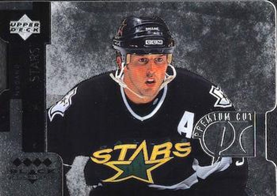 Mike Modano 1997 UD Black Diamond #PC25 Premium Cut Quadruple Diamond Horizontal RAW