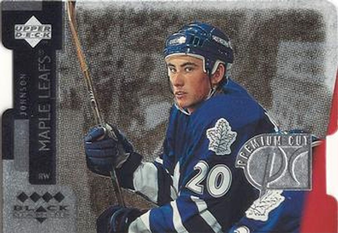 Mike Johnson 1997 UD Black Diamond #PC27 Premium Cut Quadruple Diamond Horizontal Rookie RAW