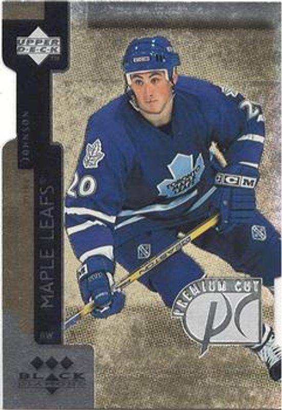Mike Johnson 1997 UD Black Diamond #PC27 Premium Cut Triple Diamond Rookie RAW
