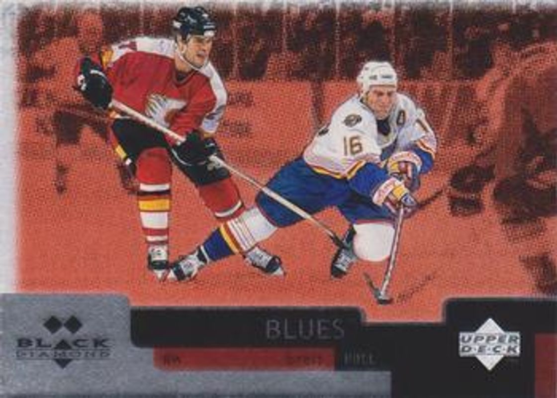 Brett Hull 1997 UD Black Diamond #19 Double Diamond RAW
